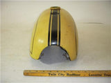 BSA A65 Hornet AM Fuel Gas Tank Yellow with Valves FIBERGLASS used 11023-04 DONN-C