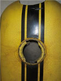 BSA A65 Hornet AM Fuel Gas Tank Yellow with Valves FIBERGLASS used 11023-04 DONN-C
