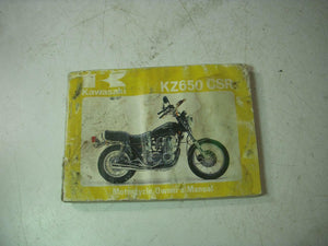 1981 KZ650 KZ650H1 CSR KAWASAKI OWNERS MANUAL 99920-1108 BOOK (blue-5)