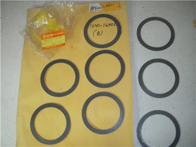 11141-16400 HEAD GASKET (8) NOS SUZUKI 1973-76 TS250 (k11/12)