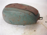 1968-70 T500 500 SUZUKI FUEL GAS TANK REPAINT GREEN USED FO-1140 DONN-A11
