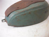 1968-70 T500 500 SUZUKI FUEL GAS TANK REPAINT GREEN USED FO-1140 DONN-A11