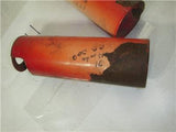 1972-73 CB350 350 Honda Pair Red Lower Fork Covers Used WEAR-11 V2