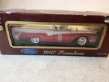 1957 RANCHERO RED / WHITE ROAD LEGENDS 1:18 NEW Collectible Toy (N-TOP)