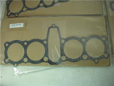 1979-82 CB750C CB750F CB750 NOS HONDA CYLINDER BASE Gasket 12191-425-010 (YELLOW-B-K11-12)