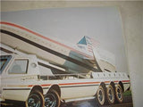 1975 Bonneville Boss Transporter and LSR Rocket Car TONY FOX POSTER USED PO-122 COLLECTIBLE (f17)