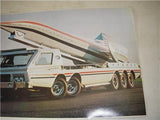 1975 Bonneville Boss Transporter and LSR Rocket Car TONY FOX POSTER USED PO-122 COLLECTIBLE (f17)