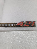 1966 PONTIAC 421 GRAND PRIX BONNEVILLE FENDER EMBLEM USED Automobile Collectible (9324-12 ts-b4)