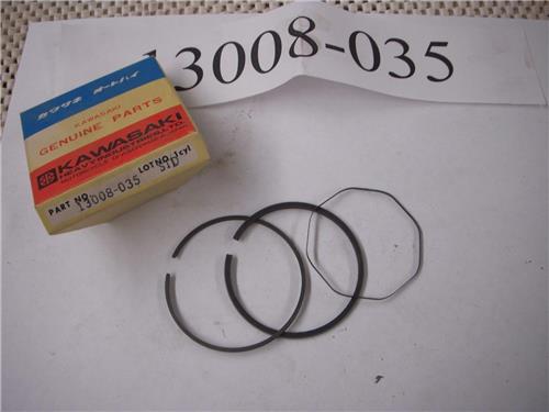 13008-035 Piston Ring Set Standard NOS KAWASAKI 1972-75 G5 100 (RED124)