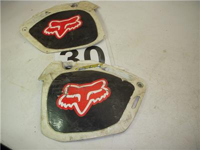 1990 CR250R 250 ACERBIS HONDA RIGHT LEFT Body Side Cover Used WSC-130 (u1-2)