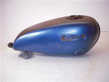 1976-81 Yamaha XS650 XS 650 twin GAS FUEL TANK Repaint Blue used 13123-11 DONN-A9
