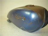 1976-81 Yamaha XS650 XS 650 twin GAS FUEL TANK Repaint Blue used 13123-11 DONN-A9