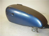 1976-81 Yamaha XS650 XS 650 twin GAS FUEL TANK Repaint Blue used 13123-11 DONN-A9