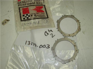 13179-003 (2) 1971-80 MT1 KV75 KAWASAKI STEEL CLUTCH PLATE NOS KAWASAKI (red123)