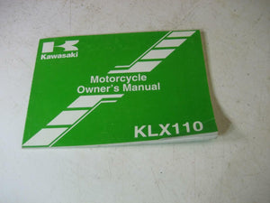 2006 KLX110 KLX110A6F KAWASAKI OWNERS MANUAL 99987-1355 BOOK (blue-5)