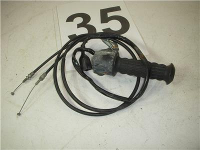 1975 KZ400 KAWASAKI Handlebar Bar Right Throttle Switch CABLES Used WHH-135 (Q3)