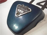 1972 Honda CL450 CL 450 RIGHT SIDE COVER Repaint Blue USED WSC-14 (Q4)