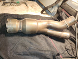 2005 YAMAHA YZF-R1 R1 EXHAUST MID PIPE Y-PIPE USED cbp1014-14
