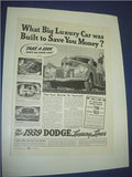 DODGE LUXURY LINER (1939) AUTOMOTIVE ADVERTISEMENT AD PRINT USED AD-14 COLLECTIBLE (f17)
