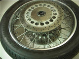 1999-2004 Yamaha XVS1100 Custom Front Spoke Rim with Disc used 120418-14 (F22)