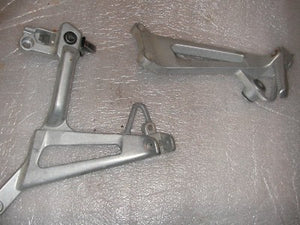 1997 Honda VFR750F Stock Rear Foot Peg Mounting Brackets with Lock used 8494-14 (n24)