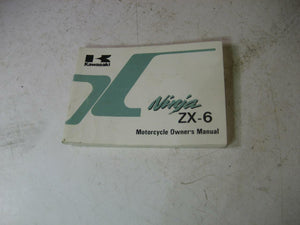 1990 ZX600 ZX600D1 KAWASAKI OWNERS MANUAL 99920-1513-01 BOOK (blue-5)