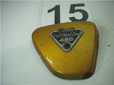 1972 Honda CL450 CL 450 RIGHT SIDE COVER Yellow Orange USED WSC-15 (Q4)