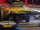 1968 Pontiac GTO Hobby Edition BLACK NEW Ertl American Muscle Diecast 1:18 scale (N-TOP)