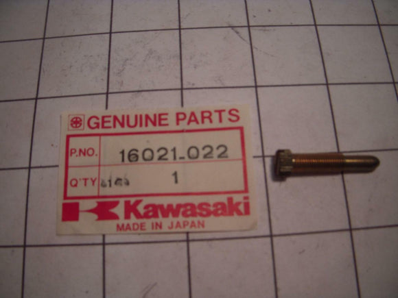16021-022 1973-79 F11M F12M KX450 NOS KAWASAKI CARB THROTTLE ADJUST SCREW (RED105)