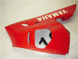 1999-02 Yamaha YZF600 R6 (5EB) Red Right Lower Fairing Belly USED WSBP-160 (U4)