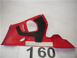 1999-02 Yamaha YZF600 R6 (5EB) Red Right Lower Fairing Belly USED WSBP-160 (U4)