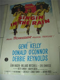 1952 GENE KELLY SINGING IN THE RAIN PO-FLAKE MOVIE POSTER 22X28 USED PO-162 COLLECTIBLE (f17)