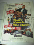 1956 DONT KNOCK THE ROCK BILL HALEY PO-FLAKE MOVIE POSTER 22X28 USED PO-163 COLLECTIBLE (f17)
