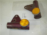 1972-73 CB350 Honda Pair Maroon Purple Repainted Upper Fork Covers Used WEAR-16 V2