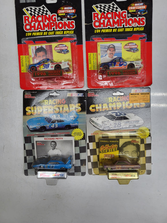 4- PETTY FIREBALL ROBERTS MILLER BLISS 1996 PREMIER RACING CHAMPIONS NEW TOY COLLECTIBLE (I-TOP 112624-16)