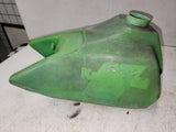 1983-85 KX80 KX 80 GREEN KAWASAKI FUEL GAS TANK PLASTIC USED 6126-18 DONN-A9