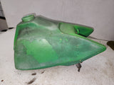 1983-85 KX80 KX 80 GREEN KAWASAKI FUEL GAS TANK PLASTIC USED 6126-18 DONN-A9