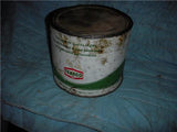 TEXACO WATER PUMP GREASE CAN 5 POUND VINTAGE USED COLLECTIBLE TIN (c59-oil19A)