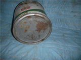 TEXACO WATER PUMP GREASE CAN 5 POUND VINTAGE USED COLLECTIBLE TIN (c59-oil19A)