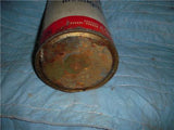 MOBIL GREASE CAN 5 POUND VINTAGE TIN USED COLLECTIBLE (c59-oil19B)