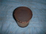 MONTGOMERY WARDS GREASE CAN 1 POUND VINTAGE USED COLLECTIBLE TIN (c59-oil19C)