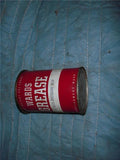 MONTGOMERY WARDS 61-8375 PRESSURE GUN GREASE CAN 1 POUND VINTAGE USED COLLECTIBLE TIN (c59-oil19D)