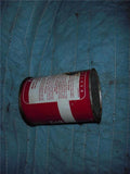 MONTGOMERY WARDS 61-8375 PRESSURE GUN GREASE CAN 1 POUND VINTAGE USED COLLECTIBLE TIN (c59-oil19D)