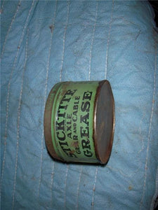 STICK-TITE GALENA MANUFACTURING GREASE CAN 1 POUND VINTAGE USED COLLECTIBLE TIN (c59-oil19I)