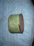 STICK-TITE GALENA MANUFACTURING GREASE CAN 1 POUND VINTAGE USED COLLECTIBLE TIN (c59-oil19I)