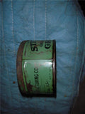 STICK-TITE GALENA MANUFACTURING GREASE CAN 1 POUND VINTAGE USED COLLECTIBLE TIN (c59-oil19I)