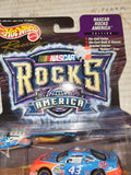 #43 ROCKS AMERICA NASCAR W/GUITAR PETTY Vintage New Hot Wheels Car COLLECTIBLE TOY (M15)