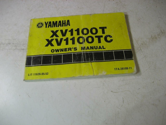 1987 XV1100 T/TC VIRAGO YAMAHA OWNERS MANUAL 1TA-28199 (blue-2)