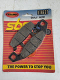 597LF REAR SBS Brake Disc Pad Set NEW KAWASAKI ZR1100 ZX10 GPZ (R3-ENDCAP)