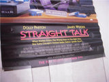 1992 STRAIGHT TALK DOLLY PARTON JAMES WOODS MOVIE POSTER 40X26 USED PO-206 COLLECTIBLE (f17)